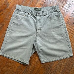 Dockers Men's Flat Front Shorts - Light Gray/Green